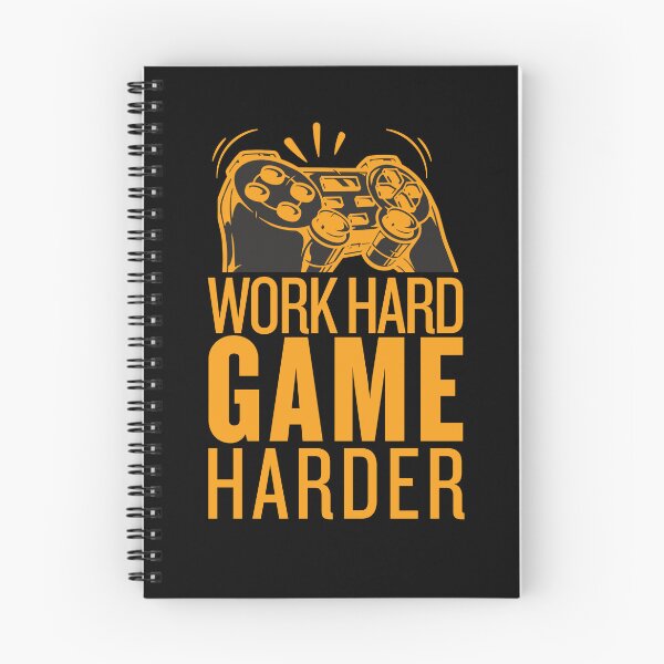 Item preview, Work Hard, Game Harder | Funny Gamer T-Shirt designed and sold by BrokenLabel.