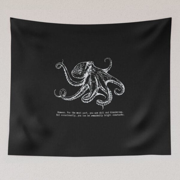 Item preview, Remarkably Bright Creatures Literary Quote Sea Life Coastal designed and sold by FrankIsabel.