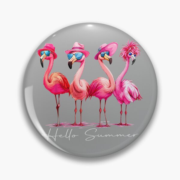 Item preview, Hello Summer Vacation Flamingo Gift Men Women Girls Kids designed and sold by KathieFaugh.