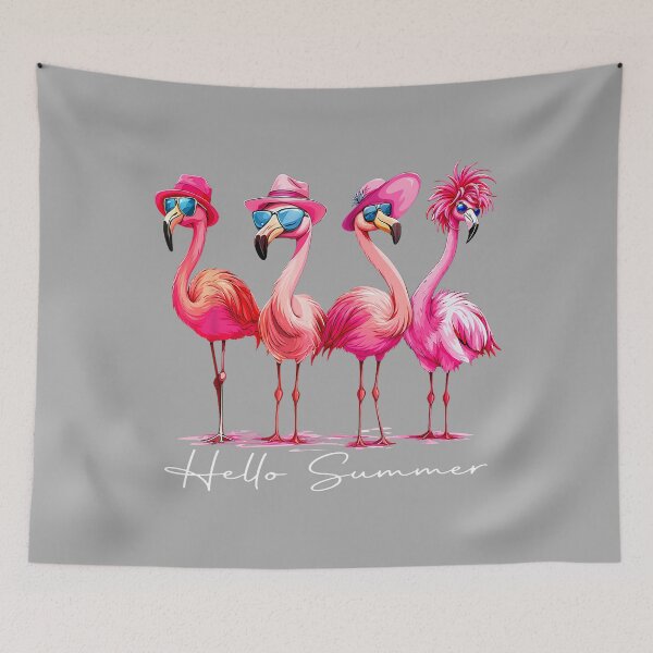 Item preview, Hello Summer Vacation Flamingo Gift Men Women Girls Kids designed and sold by KathieFaugh.
