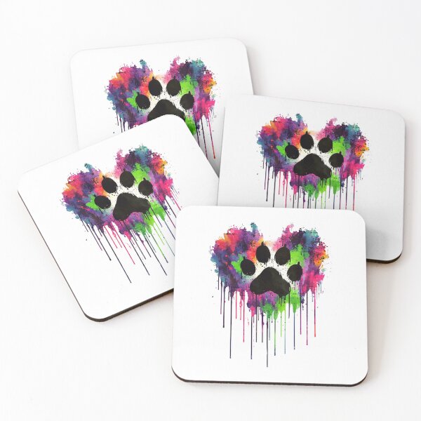 Item preview, Dog paw print Vibrant Heart and Paw Print Art, Expressive Love and Pet Bonding Symbol, unconditional, love, minimal style, pet lovers, animal lovers, dog lovers  designed and sold by GiaoCalonas.