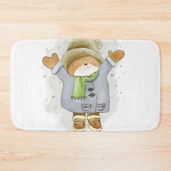 Item preview, Cute Winter Bear Watercolor Illustration designed and sold by bharath kumar.