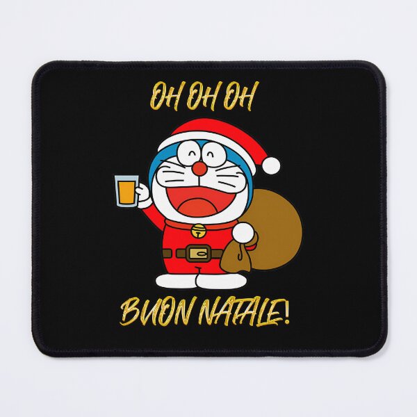 Item preview, Robotic Cat Santa Holding Drink and Gift Sack Holiday Greeting designed and sold by FashionHub005.