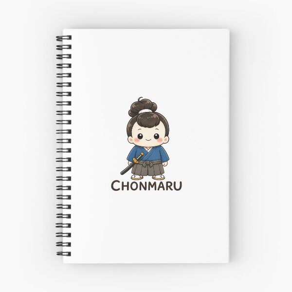 Item preview, Cute Chonmaru Japanese Samurai Boy Sticker designed and sold by ComKomuJapan.