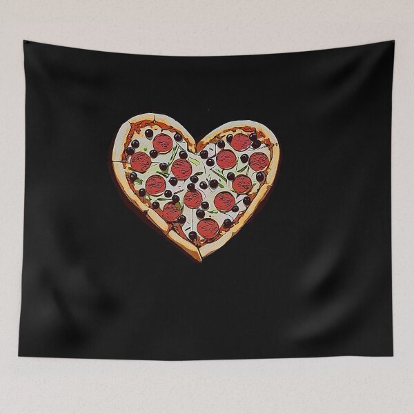 Item preview, Pizza Love Valentines Day Heart Minimalist designed and sold by weirdcountry.