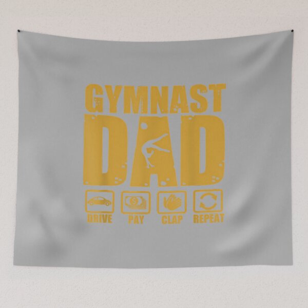 Item preview, Gymnastics Dad Funny Drive Pay Clap Repeat Gymnast Parents_2 designed and sold by ArleneRowe.