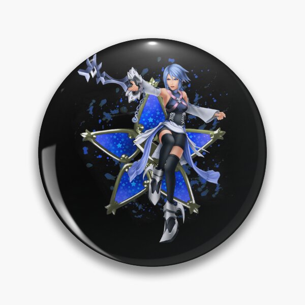 Item preview, Blue Hair Anime Girl Warrior Wielding Key Blade Weapon designed and sold by FashionHub005.