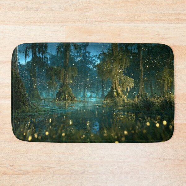Item preview, Louisiana Bayou Firefly Swamp Art designed and sold by GSizzle1.