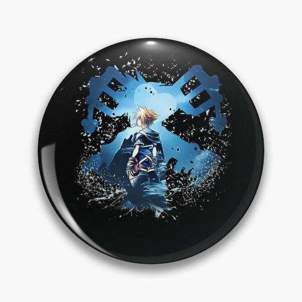 Item preview, Spiky Hair Boy Silhouette Dissolving into Particles with Key Weapons designed and sold by FashionHub005.