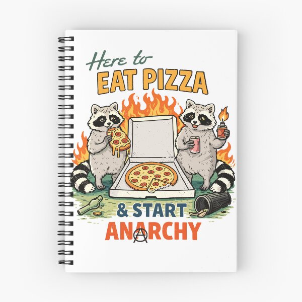 Item preview, Here To Eat Pizza & Start Anarchy designed and sold by Matinez Pink.