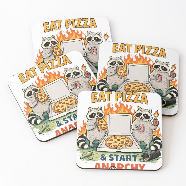 Item preview, Here To Eat Pizza & Start Anarchy designed and sold by Matinez Pink.