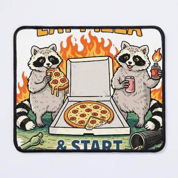 Item preview, Here To Eat Pizza & Start Anarchy designed and sold by Matinez Pink.