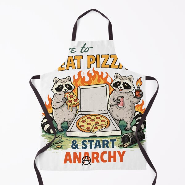 Item preview, Here To Eat Pizza & Start Anarchy designed and sold by Matinez Pink.