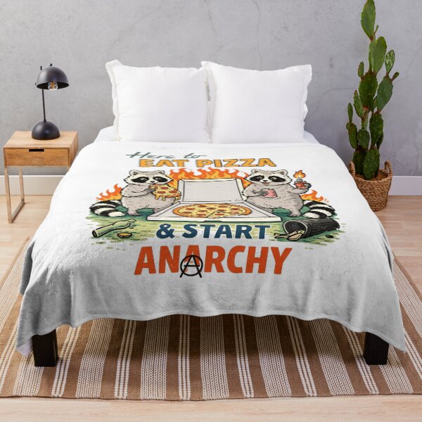 Item preview, Here To Eat Pizza & Start Anarchy designed and sold by Matinez Pink.