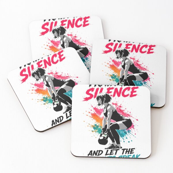 Item preview, Train In Silence Let Results Speak Anime Girl Gym Fitness Graphic designed and sold by Digistore1221.