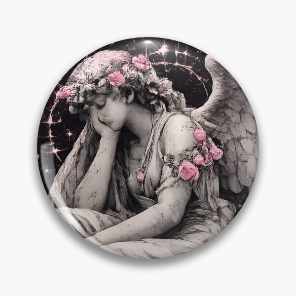 Item preview, Pink Gothic Overthinking Angel designed and sold by Samm Designs.