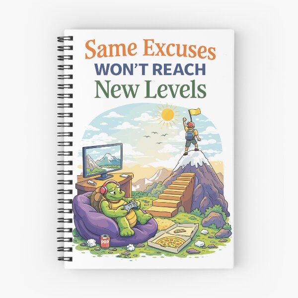 Item preview, Same Excuses Won't Reach New Levels designed and sold by Matinez Pink.
