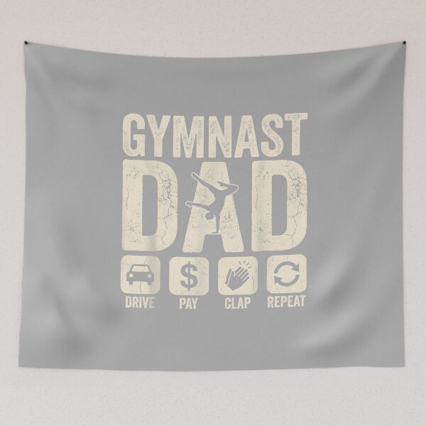 Item preview, Gymnastics Dad Funny Drive Pay Clap Repeat Gymnast Parents designed and sold by ArleneRowe.