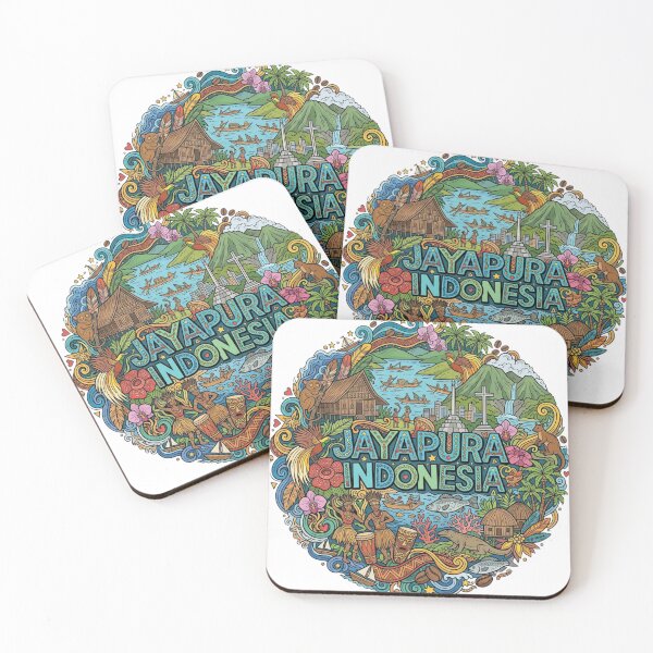 Item preview, Wonderful Jayapura Indonesia Travel Souvenir Heritage Colorful Cultural Doodle designed and sold by arisukma11.
