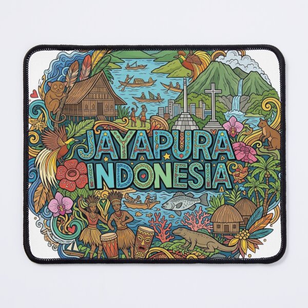 Item preview, Wonderful Jayapura Indonesia Travel Souvenir Heritage Colorful Cultural Doodle designed and sold by arisukma11.