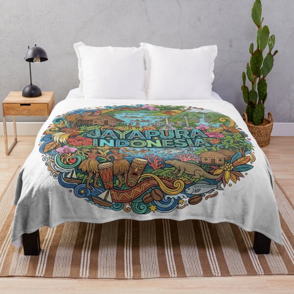 Item preview, Wonderful Jayapura Indonesia Travel Souvenir Heritage Colorful Cultural Doodle designed and sold by arisukma11.
