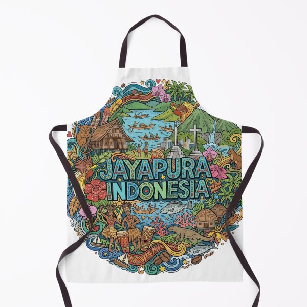 Item preview, Wonderful Jayapura Indonesia Travel Souvenir Heritage Colorful Cultural Doodle designed and sold by arisukma11.