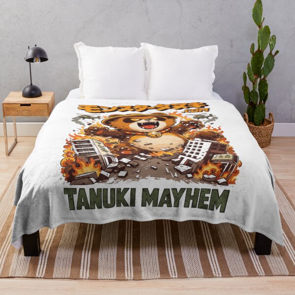 Aperçu de l'œuvre Tanuki Mayhem créée et vendue par Matinez Pink.