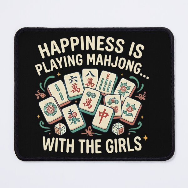 Item preview, Happiness is Playing Mahjong with the Girls designed and sold by NewEraPress.