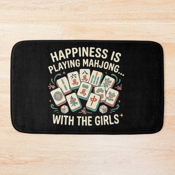 Item preview, Happiness is Playing Mahjong with the Girls  designed and sold by NewEraPress.