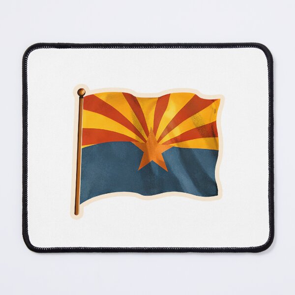 Item preview, Arizona State Flag Watercolor designed and sold by ChemicalXShop.