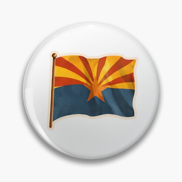 Item preview, Arizona State Flag Watercolor designed and sold by ChemicalXShop.