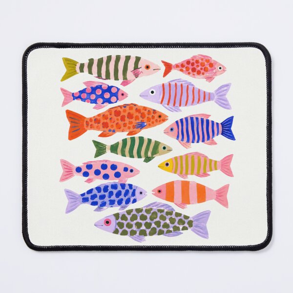 Item preview, Colorful Fish Illustration Art Print designed and sold by bosamji.
