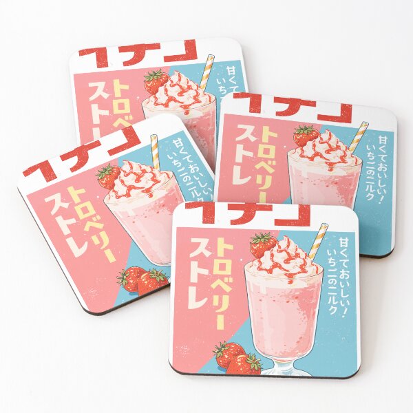 Item preview, Strawberry Milkshake Retro Japanese designed and sold by Matinez Pink.