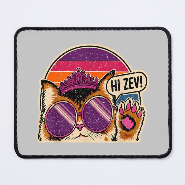 Item preview, Hi Zev Funny Cat Princess Retro Sunset Sunglasses Crown designed and sold by KathieFaugh.
