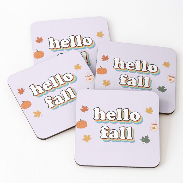 Item preview, Hello Fall Retro Rainbow Autumn Design designed and sold by BoringClothes .
