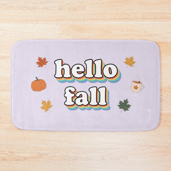 Item preview, Hello Fall Retro Rainbow Autumn Design designed and sold by BoringClothes .