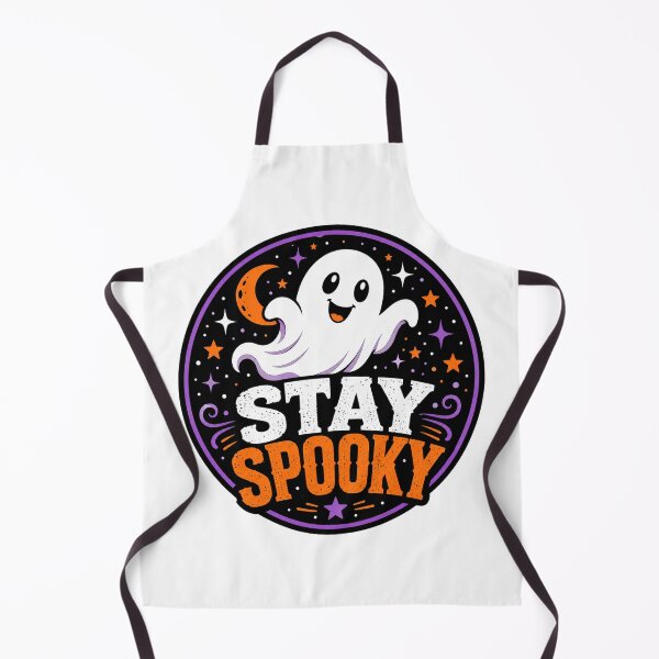 Item preview, Stay Spooky Cute Ghost Halloween Badge Vector designed and sold by wizooo411.
