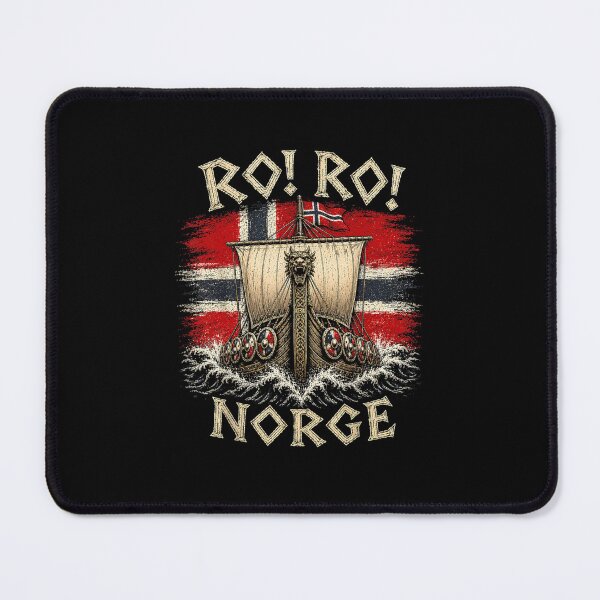 Item preview, Ro! Ro! Norge Viking Ship Norwegian Flag Vintage designed and sold by ajifujpost.