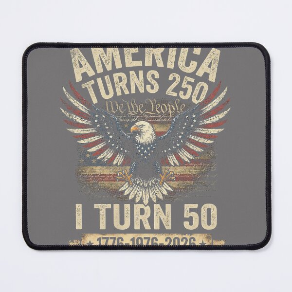 Item preview, Birthday Men Women 4th of July America Turns 250 I Turn 50 designed and sold by KristineLi.