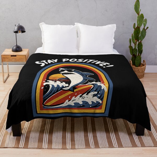 Item preview, Stay Positive - Shark Lover Wildlife Ocean Sea Animal Lover designed and sold by weirdcountry.