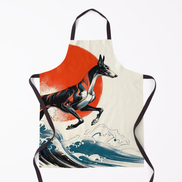 Item preview, GALOGO - Ukiyo-e Suibokuga Greyhounds - Vol. II - Ukiyo Motion Collection - Wave Runner designed and sold by GALOGO – Art for Sighthounds & Animal Welfare.