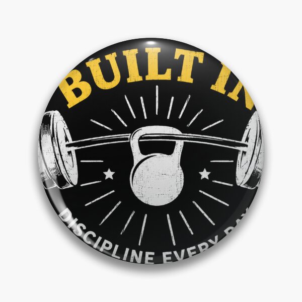 Item preview, Built In Discipline Every Day Funny Gym Kettlebell Weightlifting Gift designed and sold by Digistore1221.