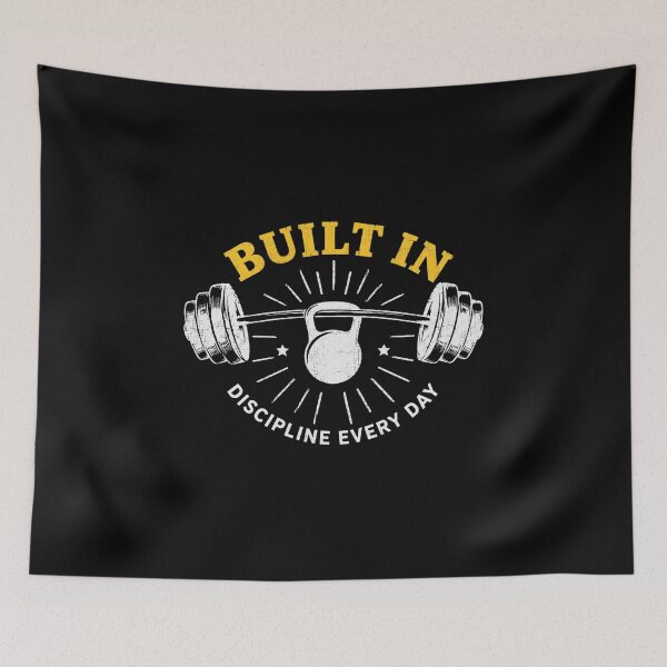 Item preview, Built In Discipline Every Day Funny Gym Kettlebell Weightlifting Gift designed and sold by Digistore1221.