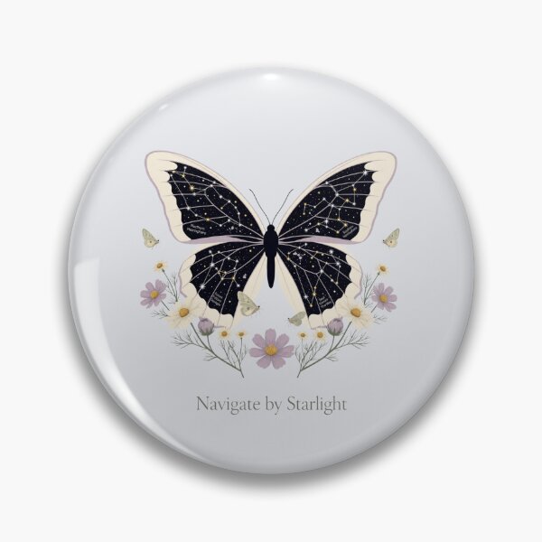 Item preview, Botanical Butterfly Constellation Starlight Nature Design designed and sold by BirdsnStuff.