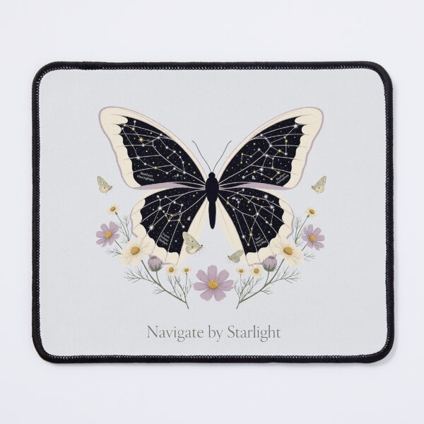 Item preview, Botanical Butterfly Constellation Starlight Nature Design designed and sold by BirdsnStuff.