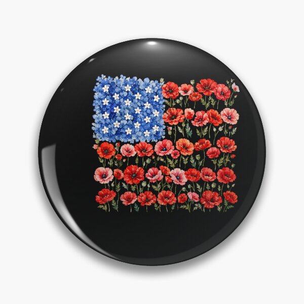 Item preview, Red Poppy Flower American Flag Memorial Day Poppies_2 designed and sold by FrankIsabel.