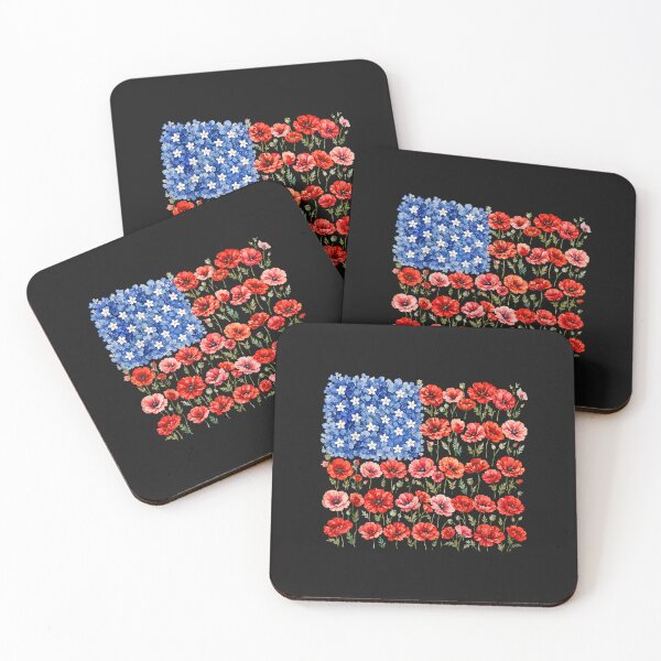 Item preview, Red Poppy Flower American Flag Memorial Day Poppies_2 designed and sold by FrankIsabel.