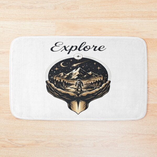 Item preview, Explore the Infinite: Cosmic Mountain Landscape in Hands designed and sold by Northern Glow Art.