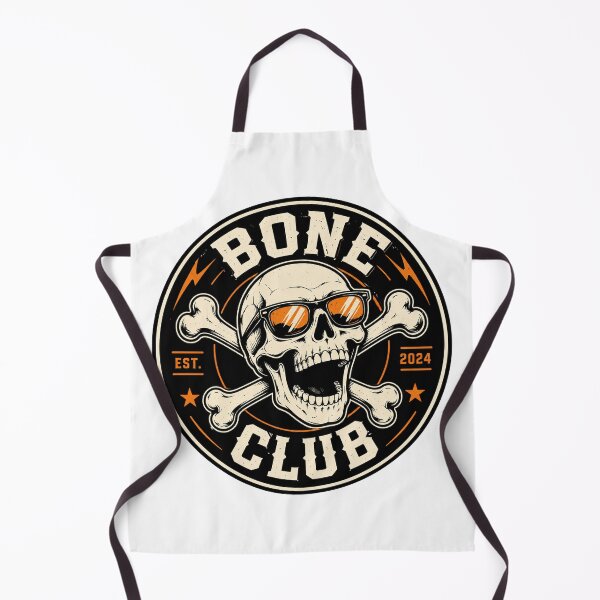 Item preview, Bone Club Funny Skeleton Halloween Badge Vector designed and sold by wizooo411.