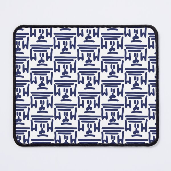 Item preview, Navy Abstract Doodle Face – Modern Minimalist Line Art designed and sold by felipemaldonadoart.